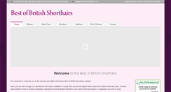 Desktop Screenshot of bestofbritishshorthairs.co.uk
